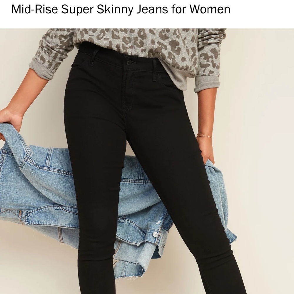 Mid Rise Super Skinny Jeans